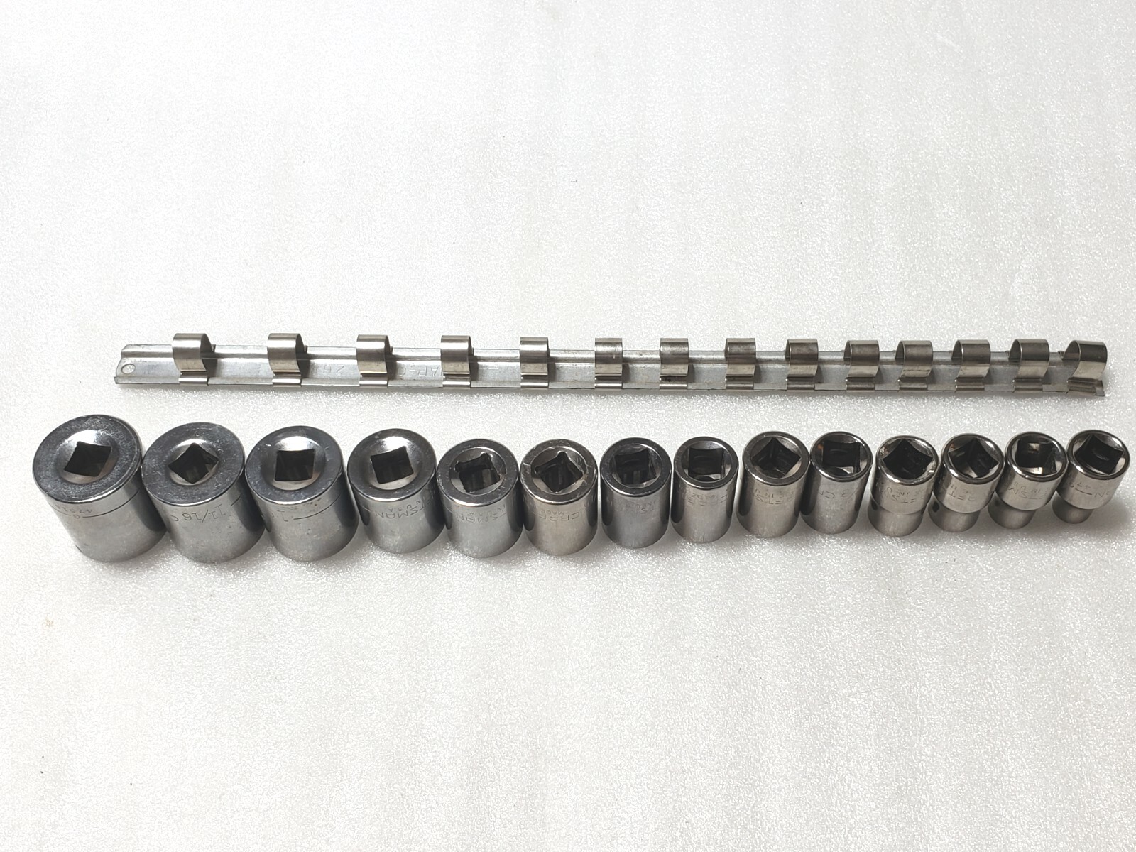 Craftsman SAE 14pc Socket Set, G-Series 1/2 Drive, 3/8″ thru 1-1/8″, USA Nice