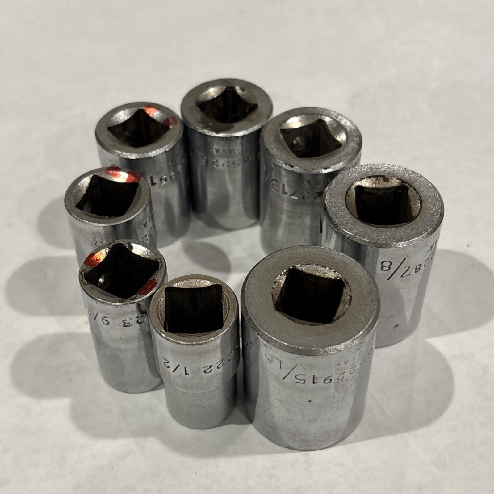1/2-Inch Drive shallow 12 point Socket Lot, 8 Piece Klein Tools USA