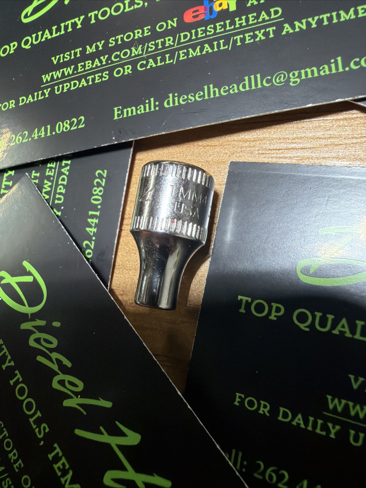 *NEW* Snap On Tools TMM4 – 4mm 1/4″ Dr 6-Pt Metric Shallow Socket
