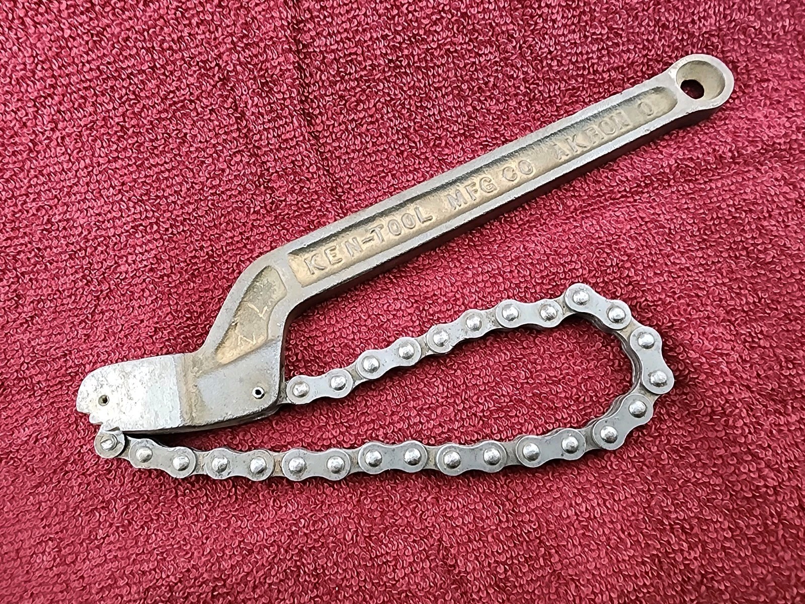 Vintage Ken-Tool Mfg. Co G-36 Chain Wrench 9” Body