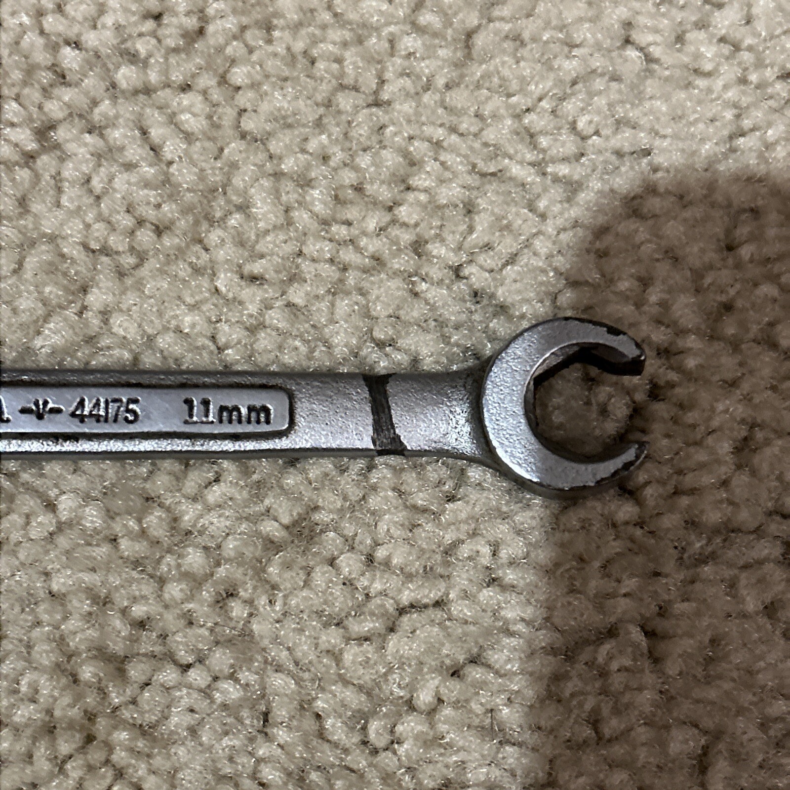 Vintage Craftsman 9mm x 11mm Flare Nut Wrench -V- 44175 USA Nice! USED