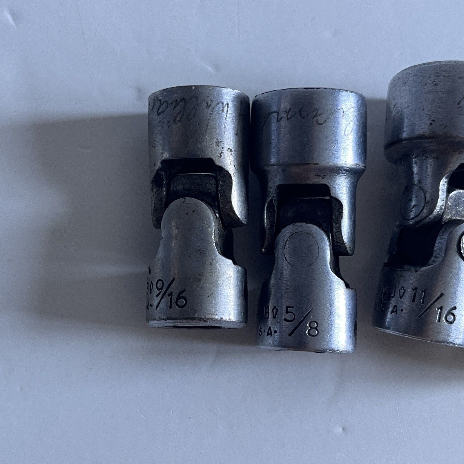 Vintage Plomb 3/8″ Swivel Socket Set Universal Joint 52XX Plvmb Plumb USA