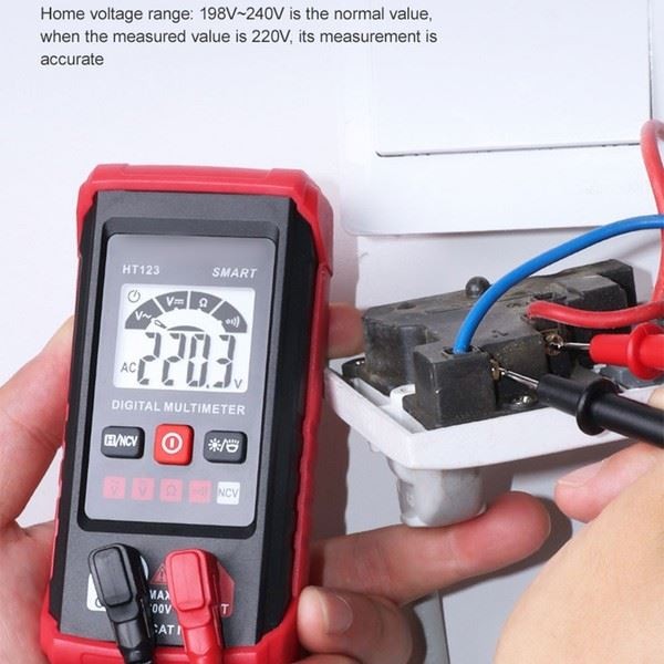 AC DC Multimeter with Backlight Portable Design for Home Improvement Projects