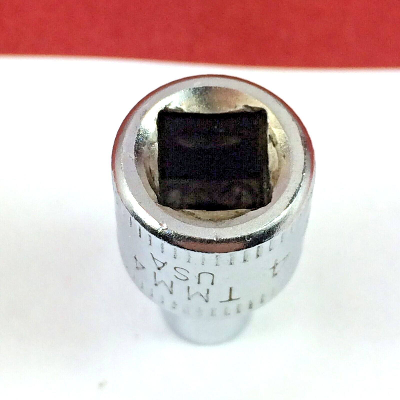 Excellent! Snap-on 4mm TMM4 Metric 1/4″ drive Shallow Socket 1986 Engraved