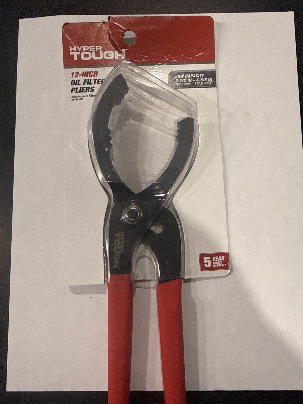 Hyper Tough 12 Inch Oil Change Filter Pliers Jaw Can Opener Tool Wrench Motor
