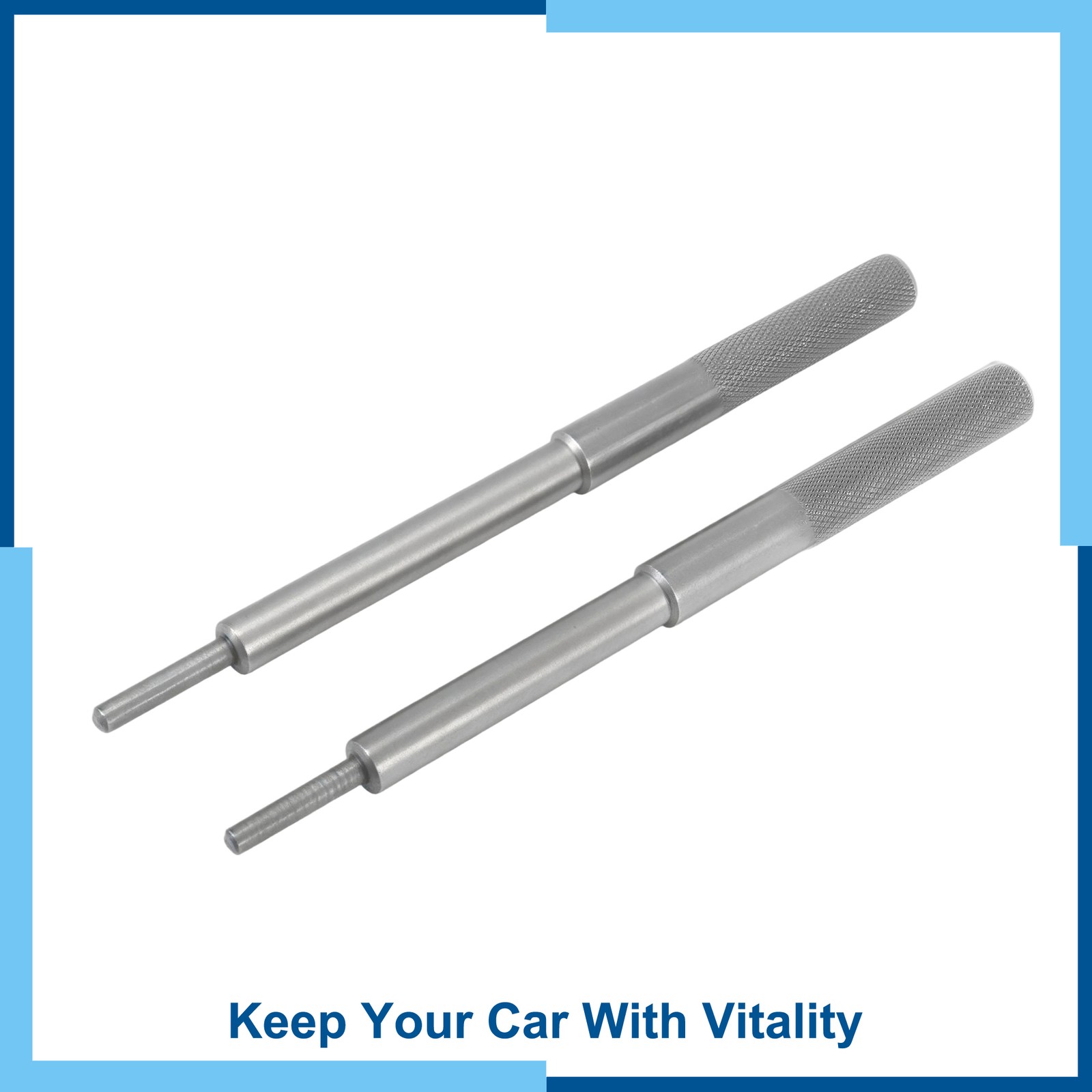 2Pcs Black Universal Engine Valve Guide Remover Installer Repair Tool 6.9/6.5in