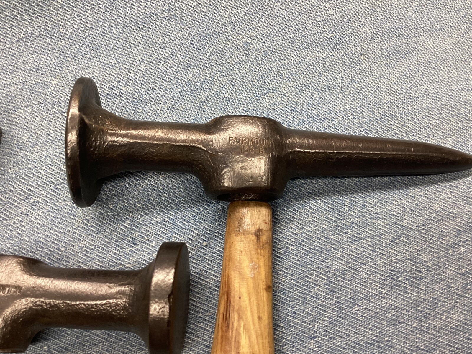 Vintage Fairmount Body Hammers x 3 & 3 Hand Anvils / Dolly’s Good Condition LOOK