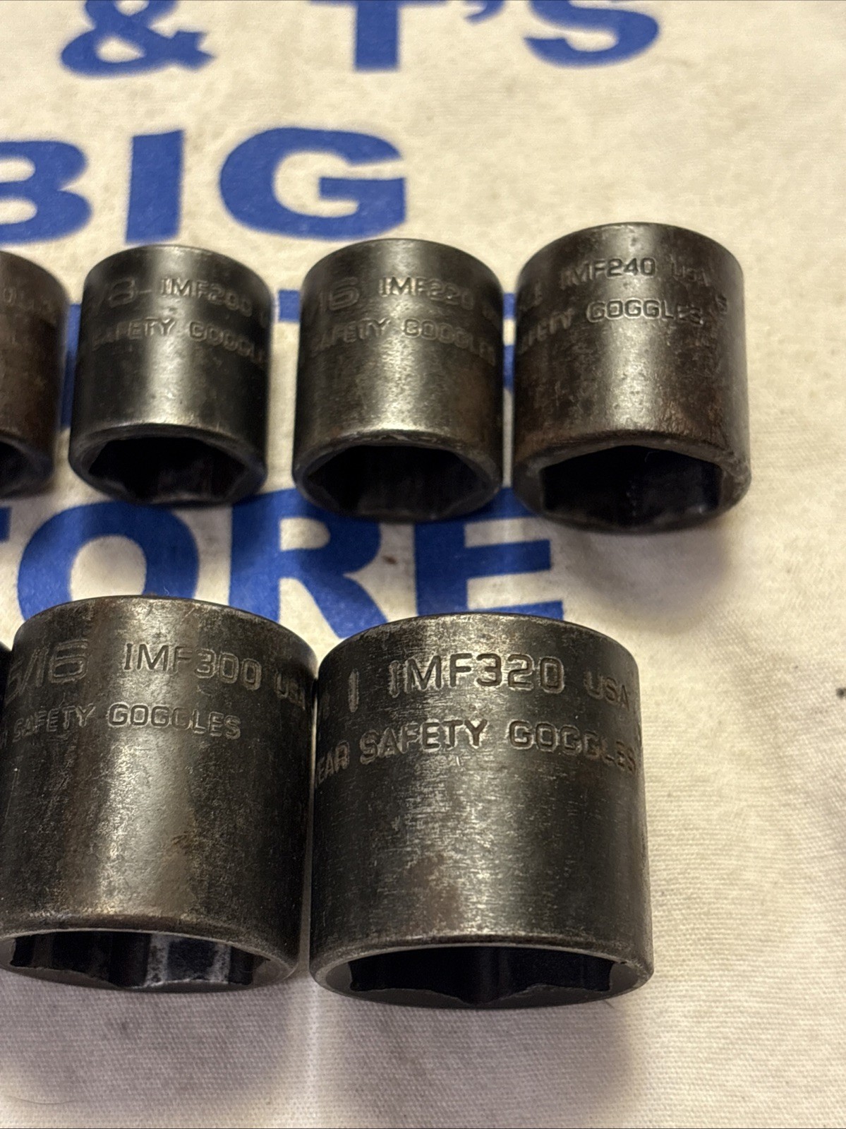 Snap-on Tools USA 3/8″ Drive 6pt 10pc SAE Shallow Impact Socket Set 212IMFYA
