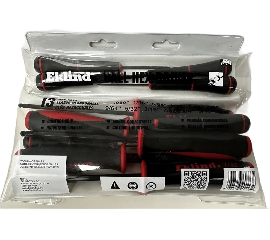 Eklind 13-Piece Ball Hex Screwdriver Set Eklind Tool Company 90113