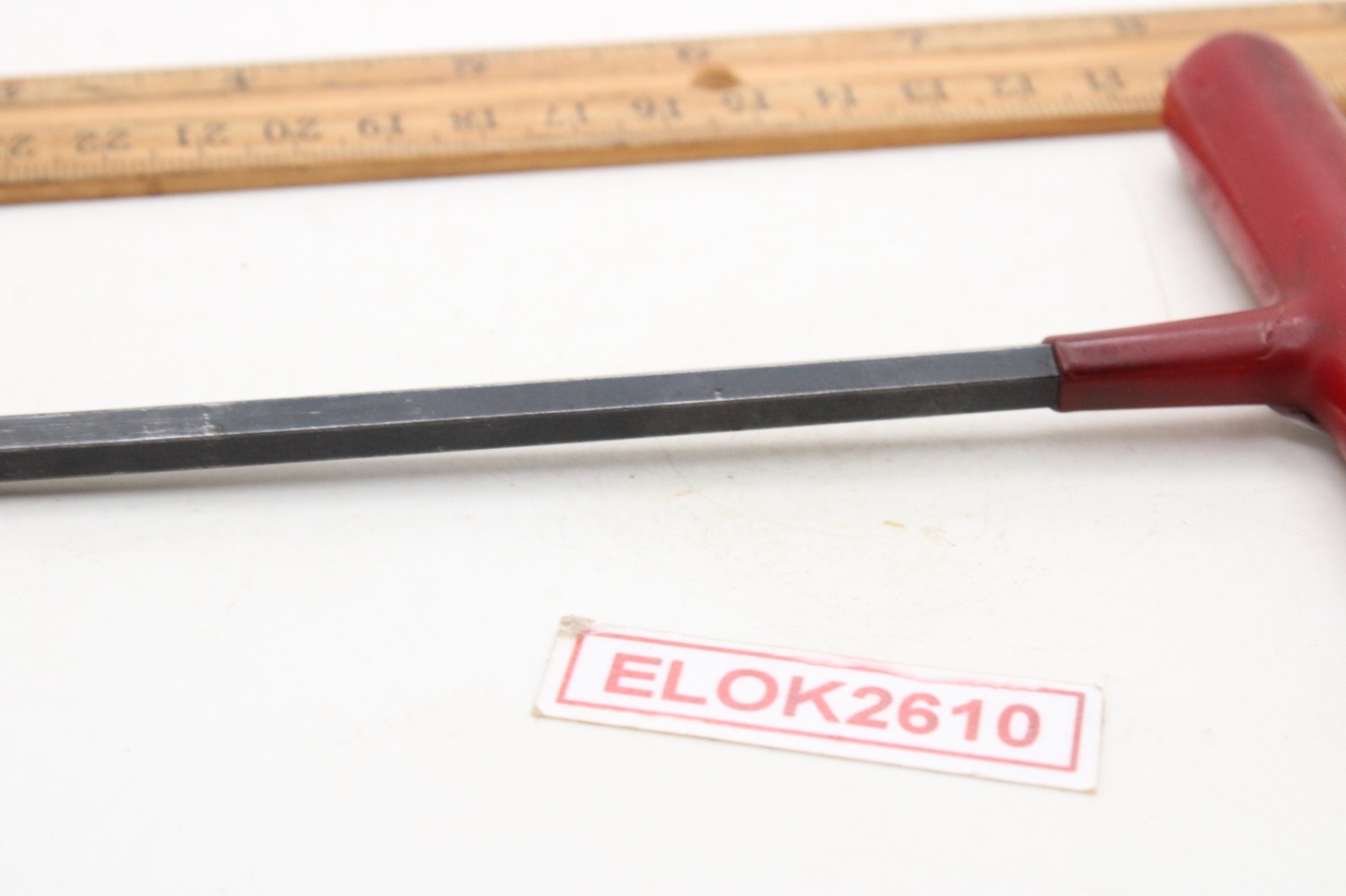 Unbranded 6mm 6 Point Metric Red Rubber Handle Hex Allen Key T Handle USA