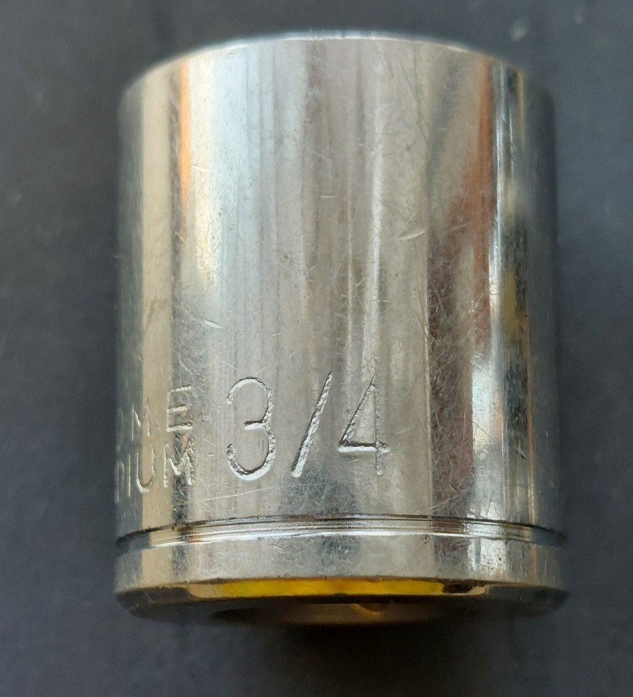 CHROME VANADIUM 3/4 AF IMPERIAL SOCKET HEX 6 Point 3/8″ Drive CR-V