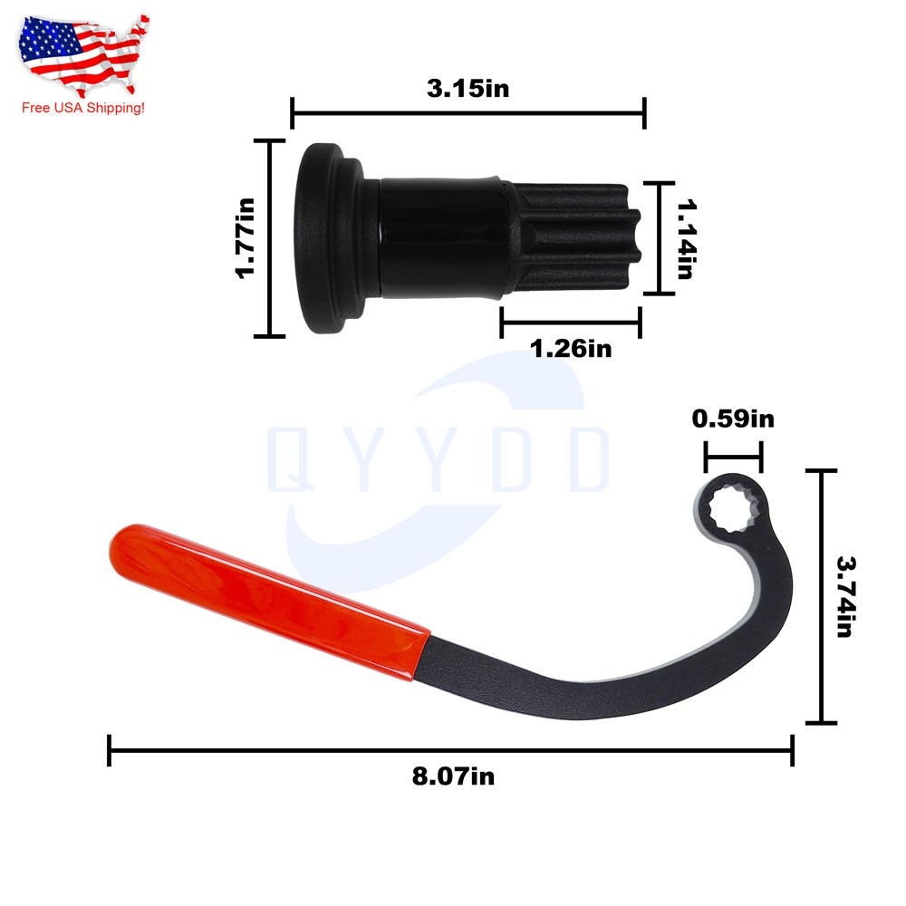 FOR DODGE CUMMINS ENGINE BARRING TOOL INJECTION PUMP GEAR PULLER LOCK NUT WRENCH