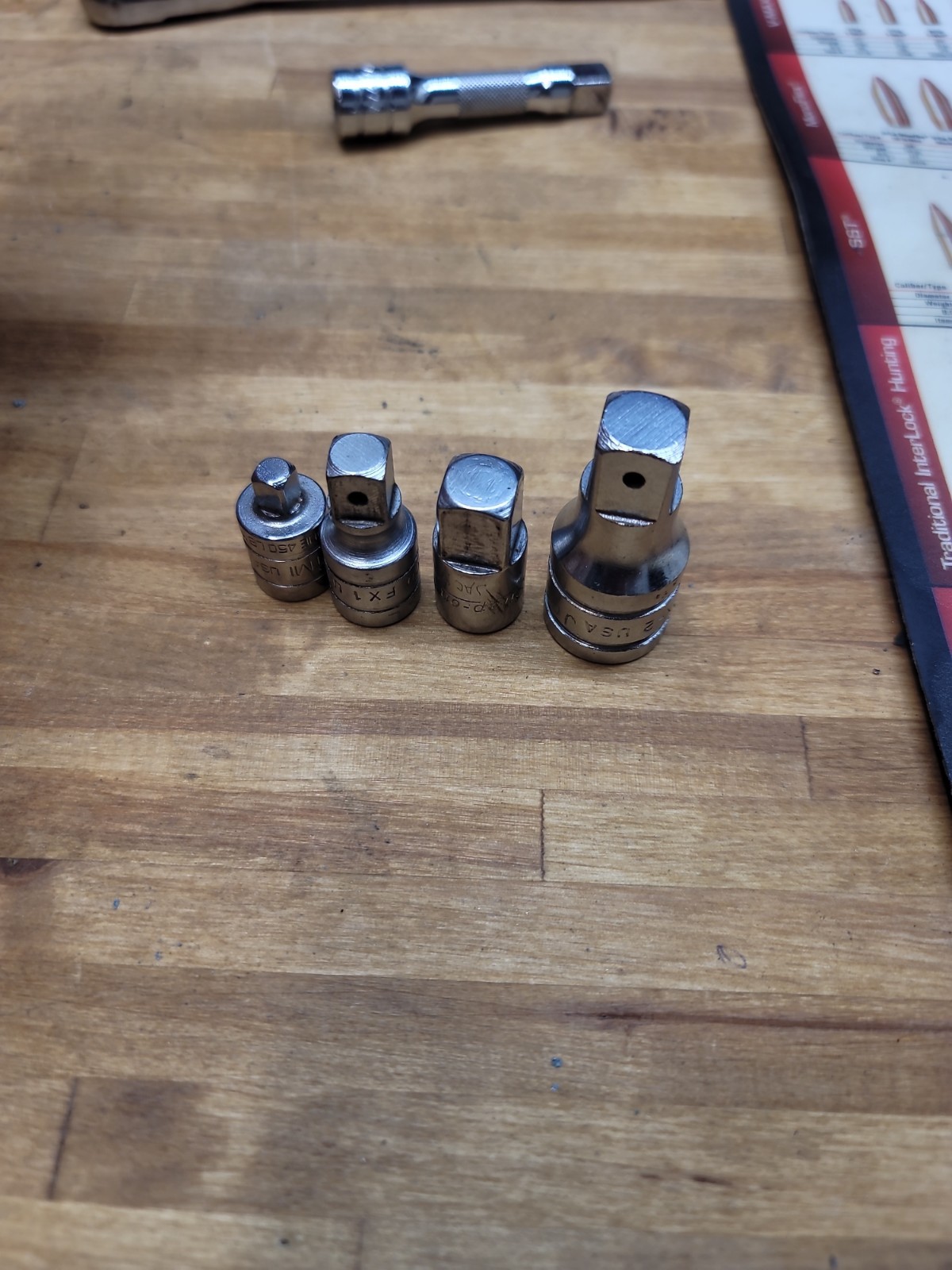 Snapon Adapter Set 1/2″ 3/8″ 1/4″ Set Of 4