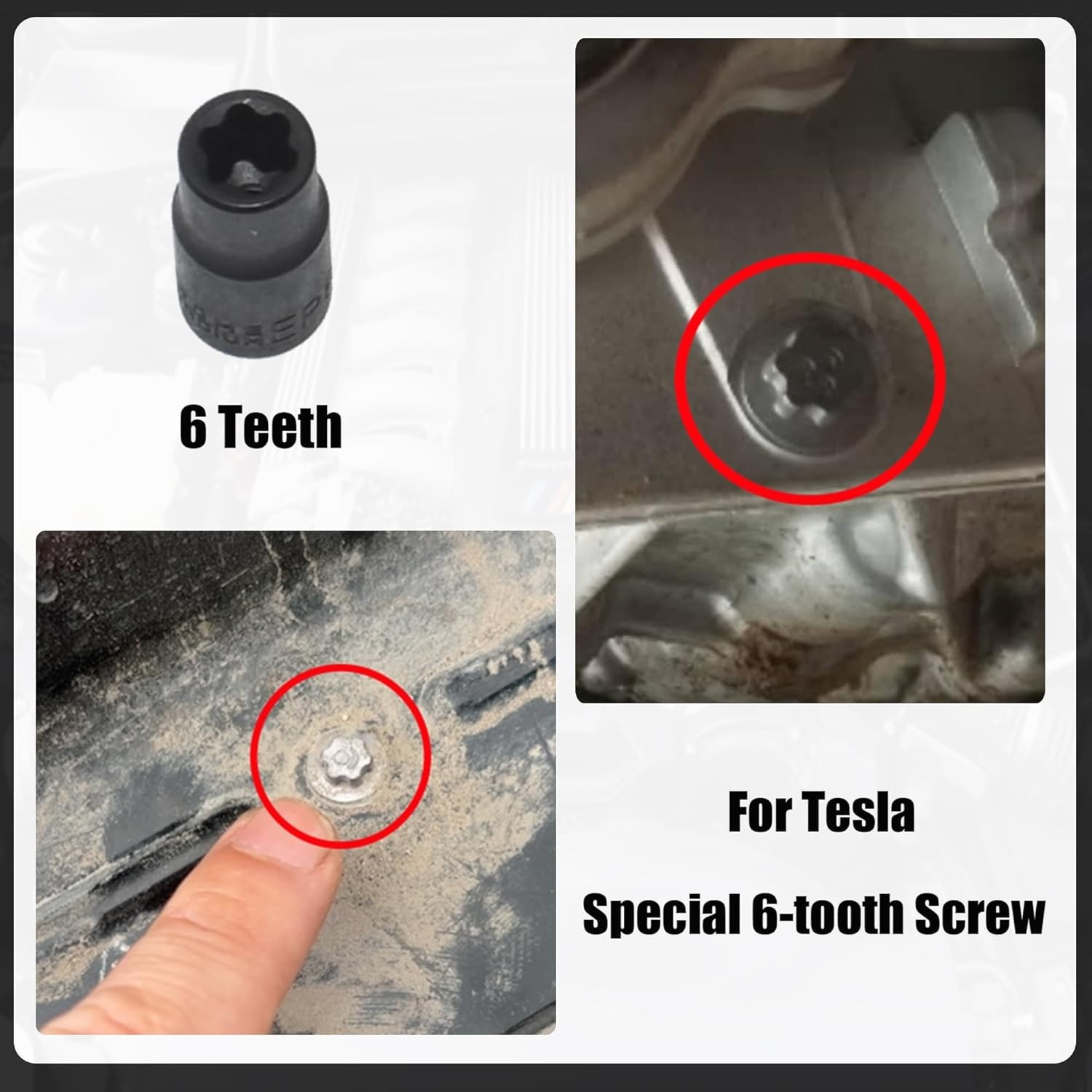 19pcs External Torx Plus Socket Set Compatible With Tesla 6 Point Ep Socket 1/2′