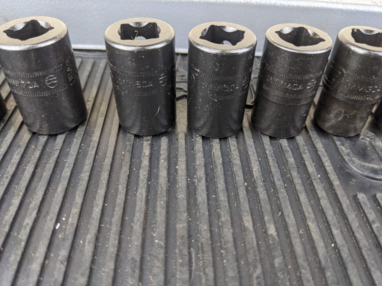 #bb249 Snap On 1/2″ drive 10 t0 19 mm 6-point Shallow Impact Socket Set 310IMMYA