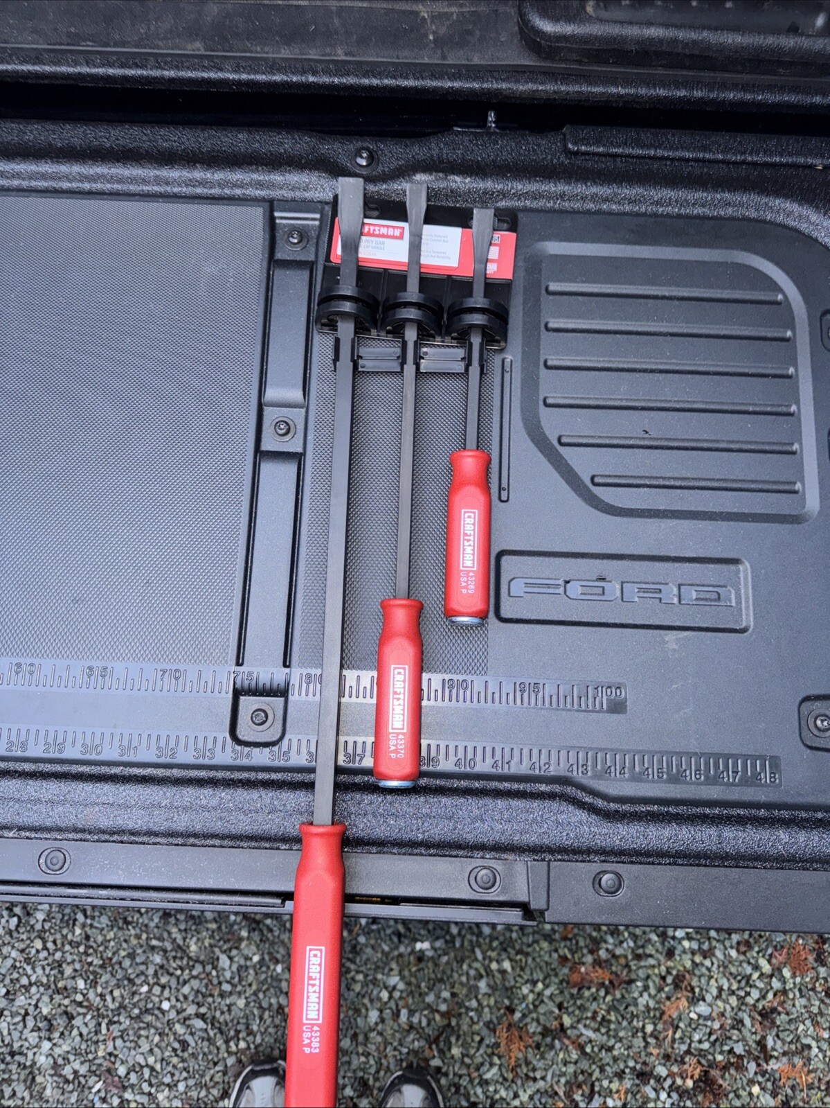 Nos Sears Craftsman Strike Cap Pry Bar Set, 12″ 17″ 25″, made in USA 43395 NEW