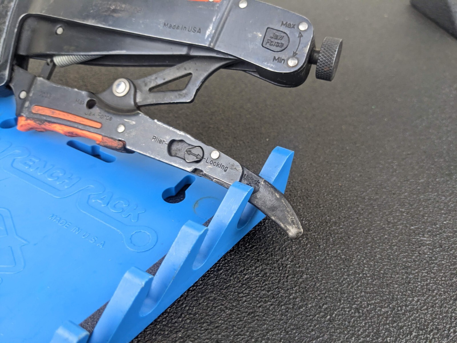 #bk538 BLUE POINT PROFESSIONAL JAW FORCE SELF LOCKING PLIER PCA8 USA