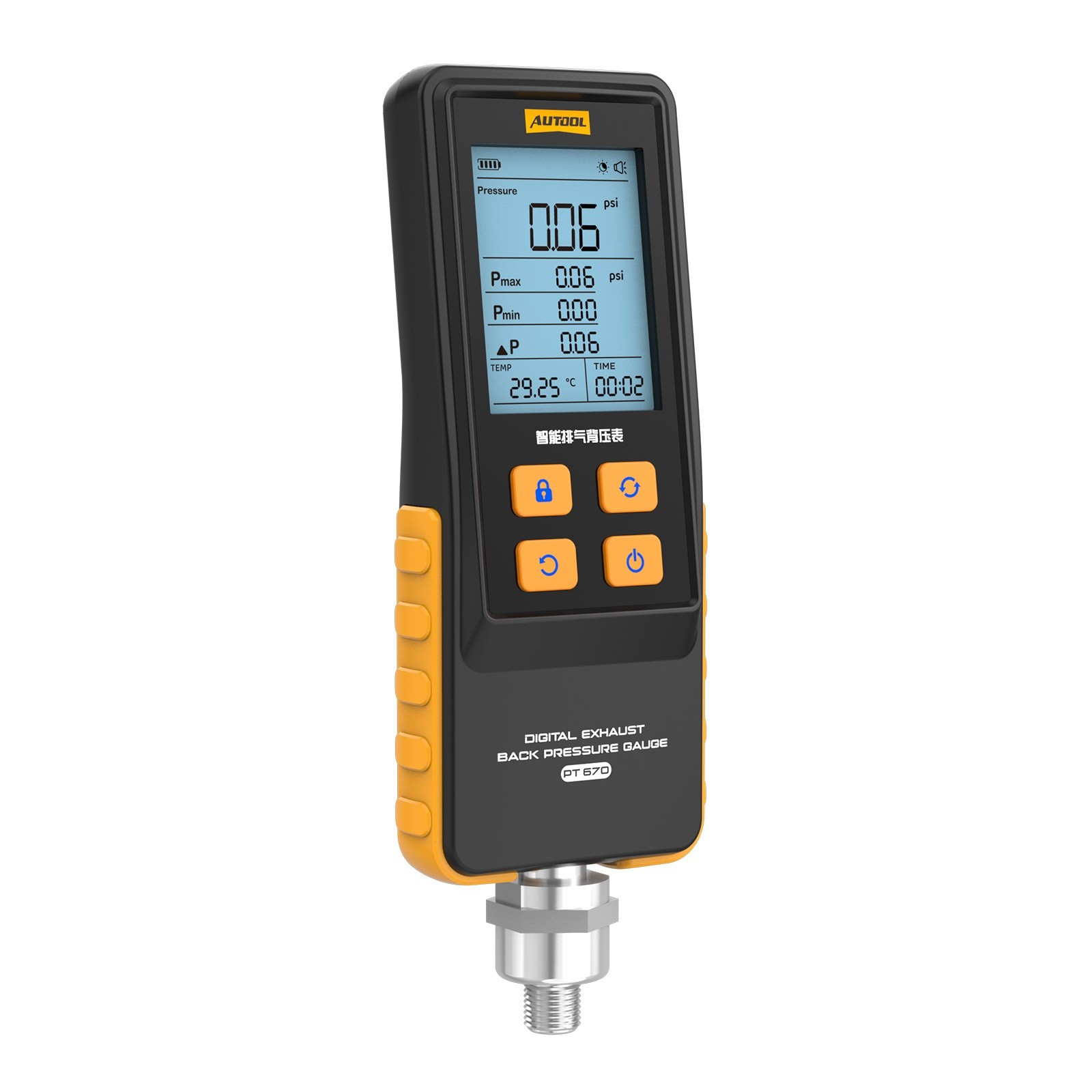 AUTOOL Digital Exhaust Back Pressure Tester Gauge Catalytic Converter Diagnostic