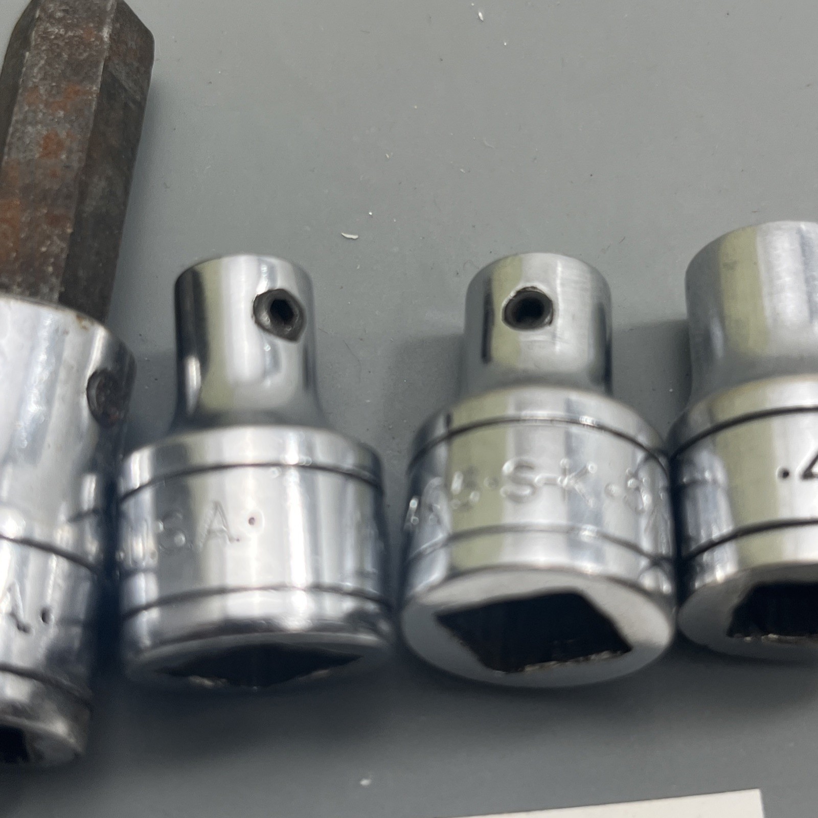 S-K TOOLS USA 4 Piece Socket 3/8″ Drive used replacement socket adapters