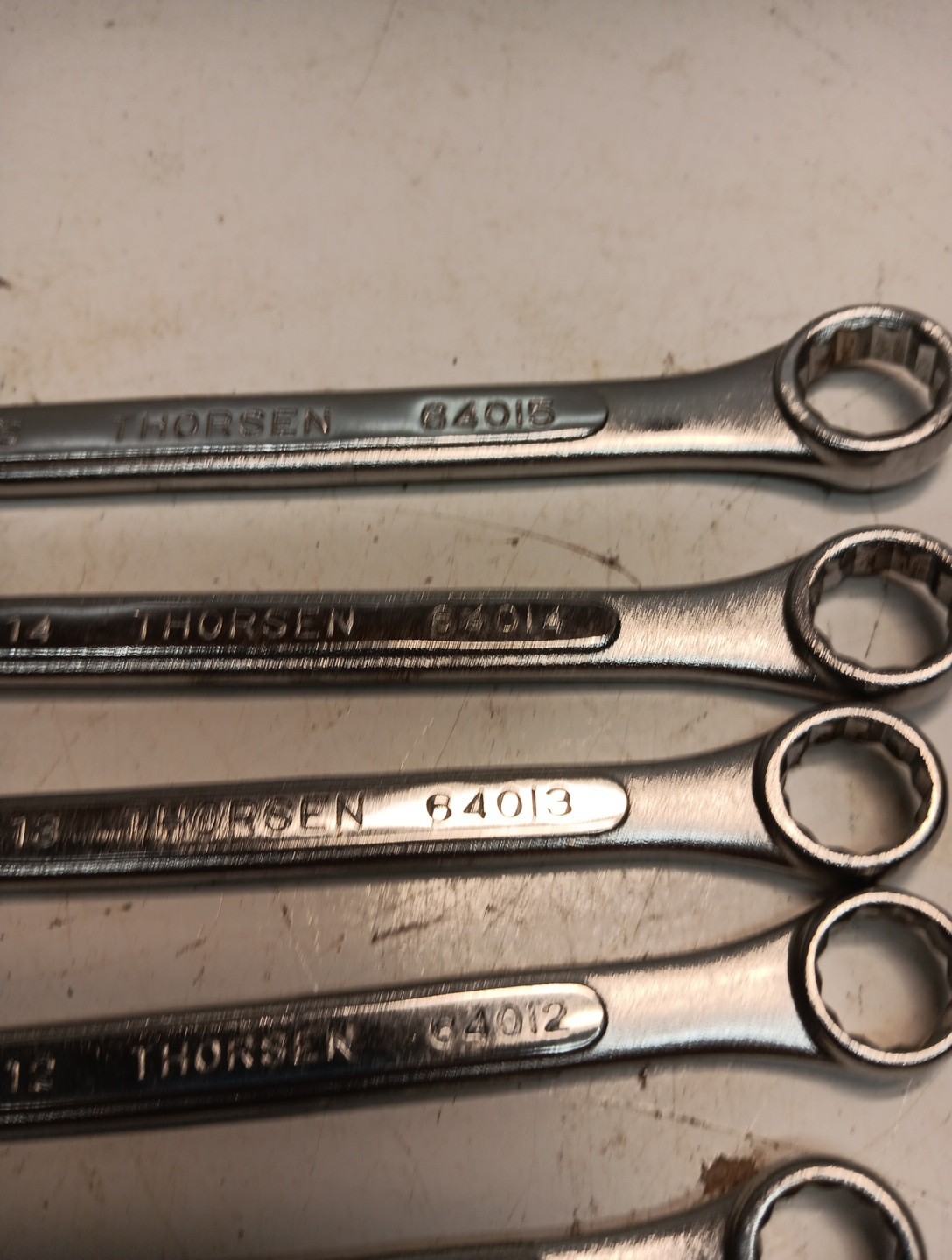 Thorsen Tools 6 Piece Metric Combination Wrench Set 12 Point 10,11,12,13,14 15 M