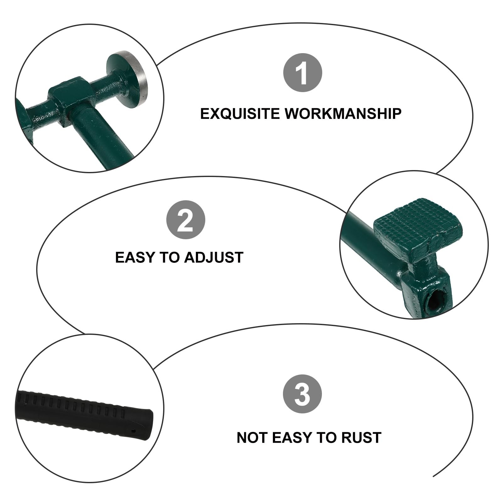 Uonlytech Sheet Metal Hammer 4.45 Inch Auto Body Repair 29.5X12.5CM, Green