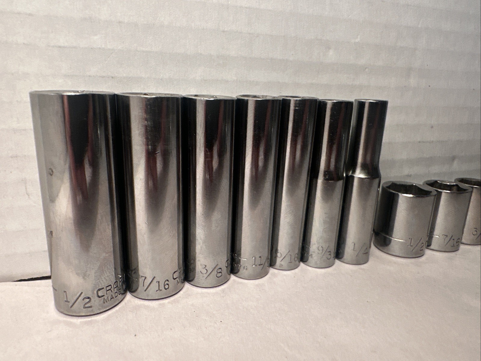 Craftsman 29 Piece SAE 1/4” Drive Set w/Ratchet , 6 & 12 point sockets &more USA
