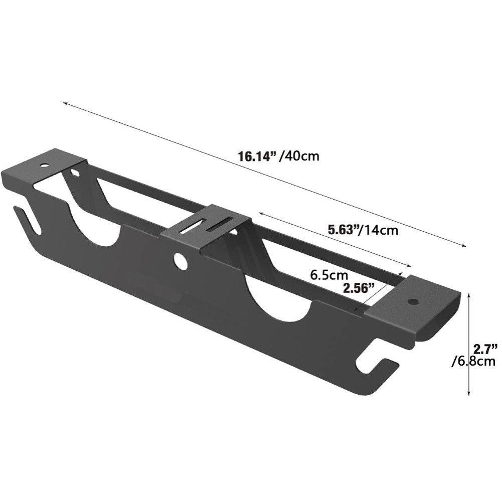Wall Mount for 2 Slot Angle Grinder Stand for Neat Tool Storage in Garage