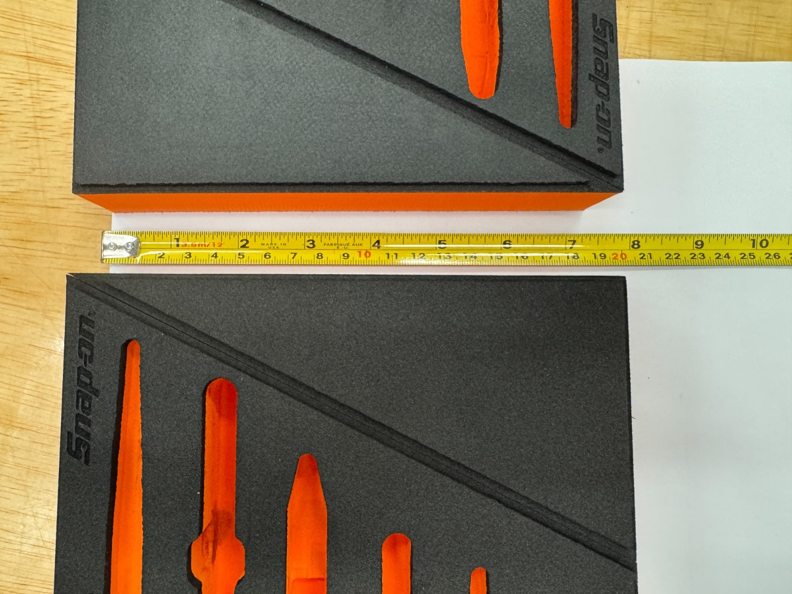 Snap-on Tools NEW 2pc ORANGE FOAM ORGANIZER TRAYS for 12pc Essential Plier Sets