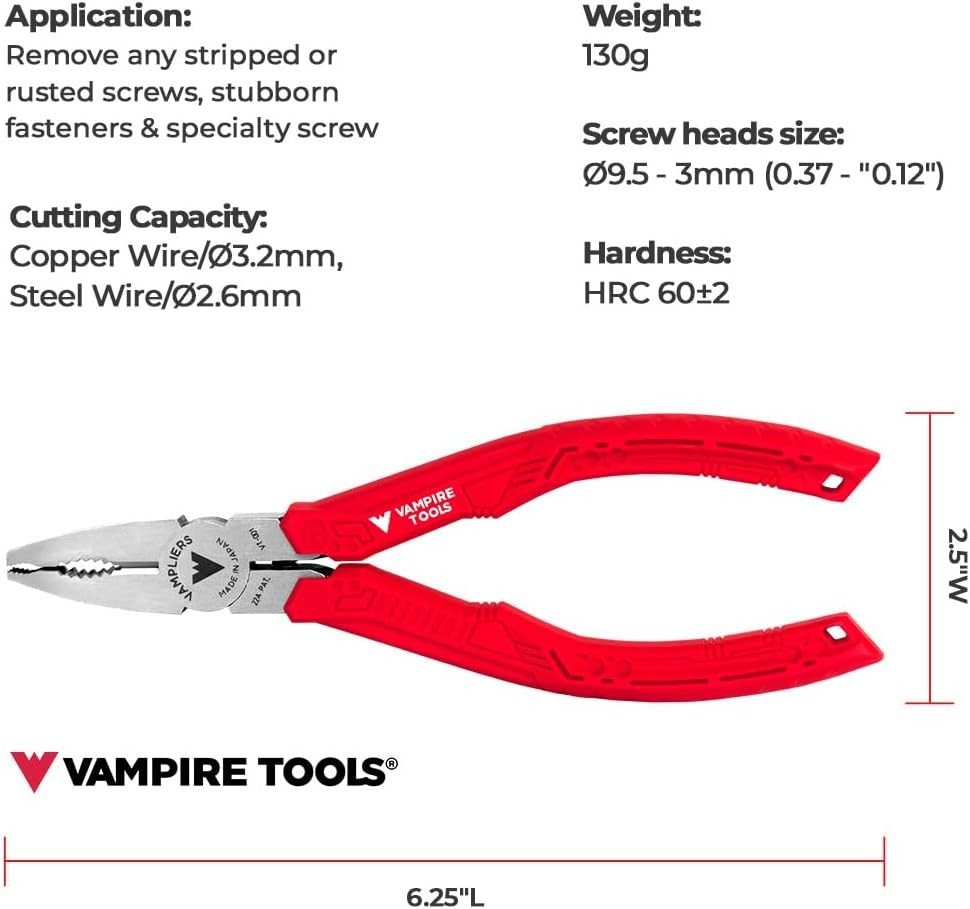 Japanese 6.25″ Stripped Screw Extractor Pliers