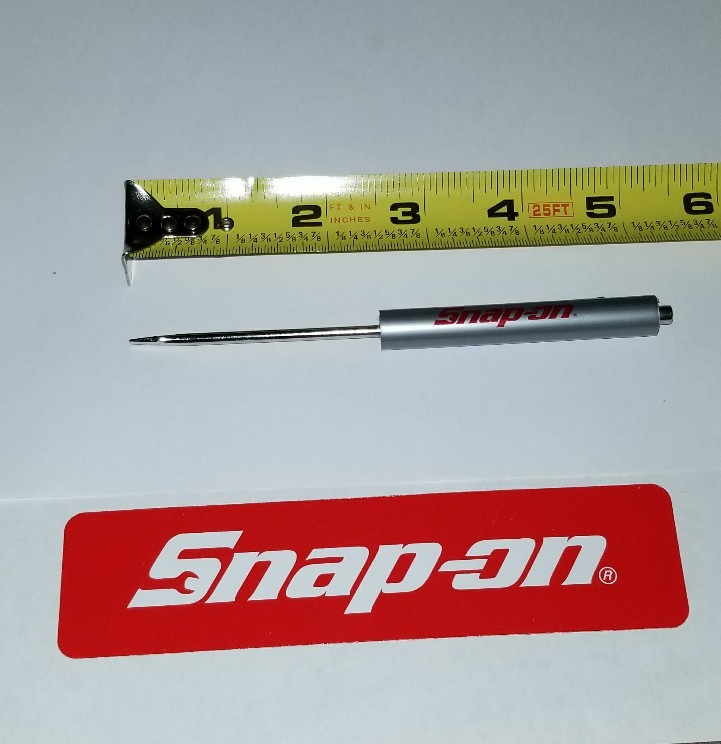 5 white Snap on tools screwdrivers per order . pocket screwdriver . magnet end