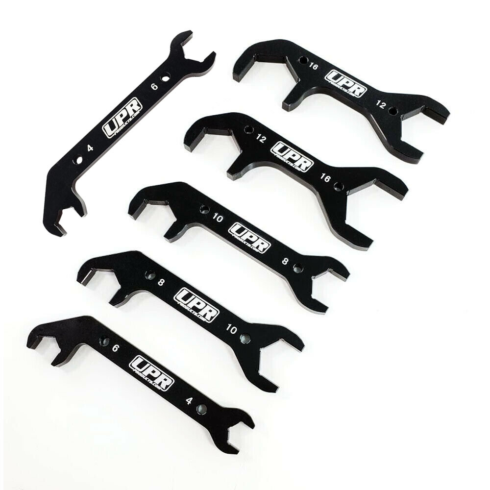UPR 6pc AN Wrench Set 4AN-16AN – (NEW) – BLACK PHANTOM – Wrench Set 7075 Billet