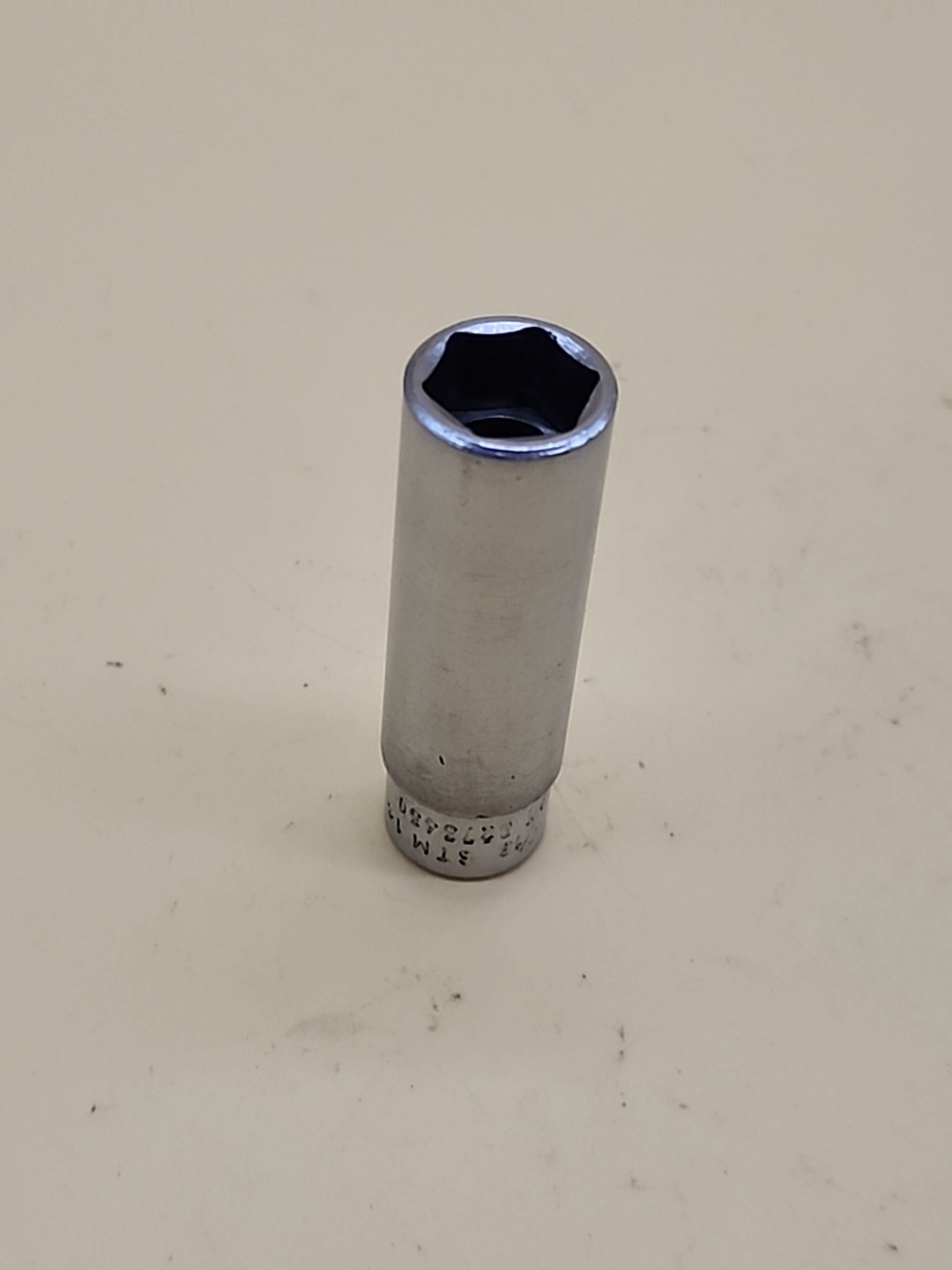 Snap-on Tools STM14 1/4 Dr 6Pt SAE 7/16 Flank Dr Deep Chrome Socket USA