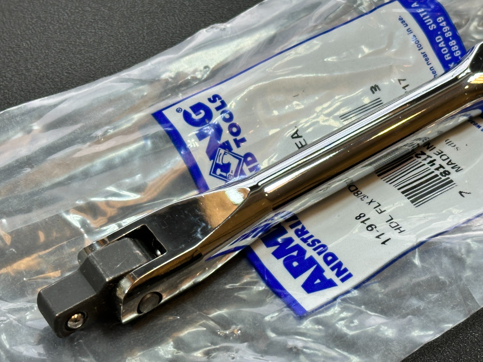 NEW Armstrong Tools USA Full-Polished Chrome Ergo Grip 3/8″ Drive Breaker Bar