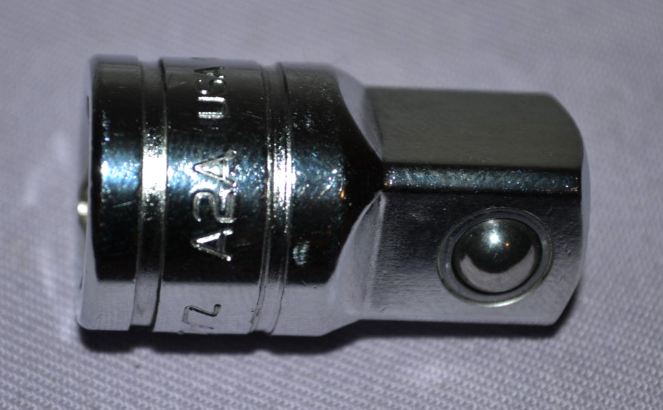 Genuine Snap-On A2A 3/8″ to 1/2″ Drive Chrome Socket Adapter USA — Excellent