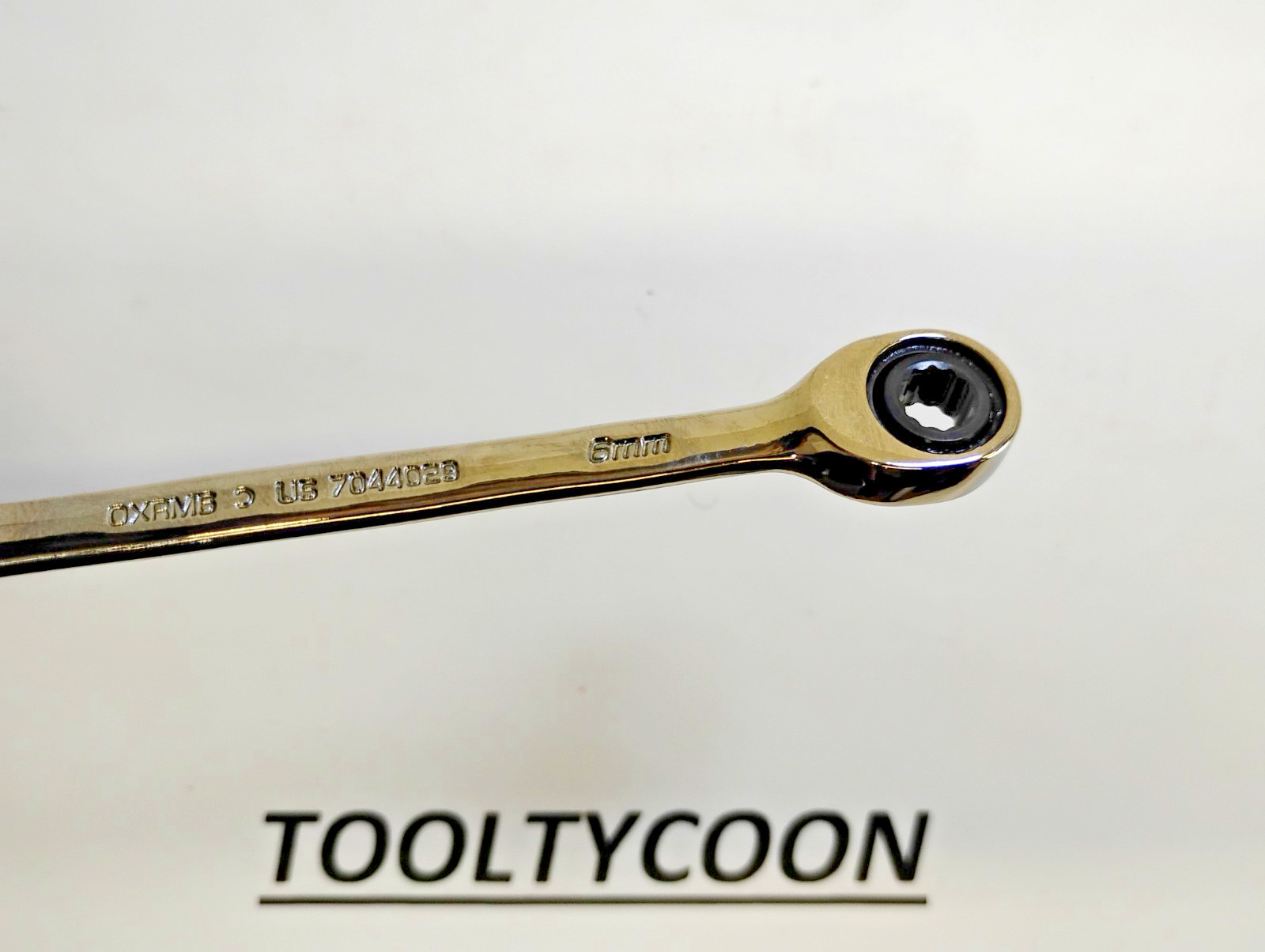 Snap-on Tools NOS 6mm Metric 0° Non-Reversing Ratcheting Combo Wrench OXRM6