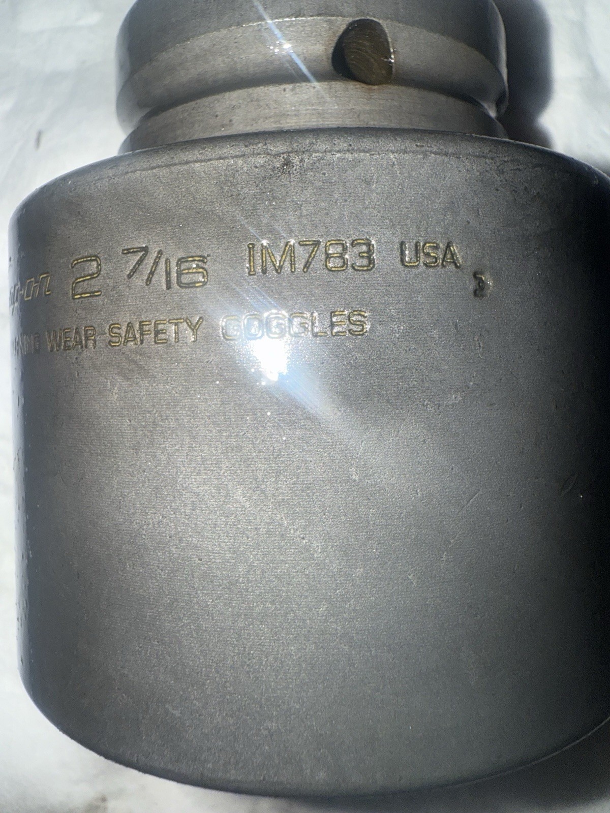 Snap-On IM783 Shallow Impact Socket 1″ Drive Big 2-7/16″ 62MM 6 Pt See Pics/read