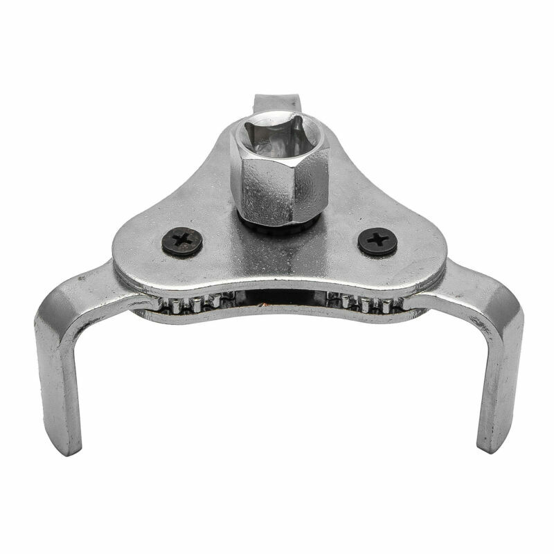 Dual Drive Oil Fuel Filter Remover Wrench Removal Tool 3 Jaw 2 Way 60-110mm Car