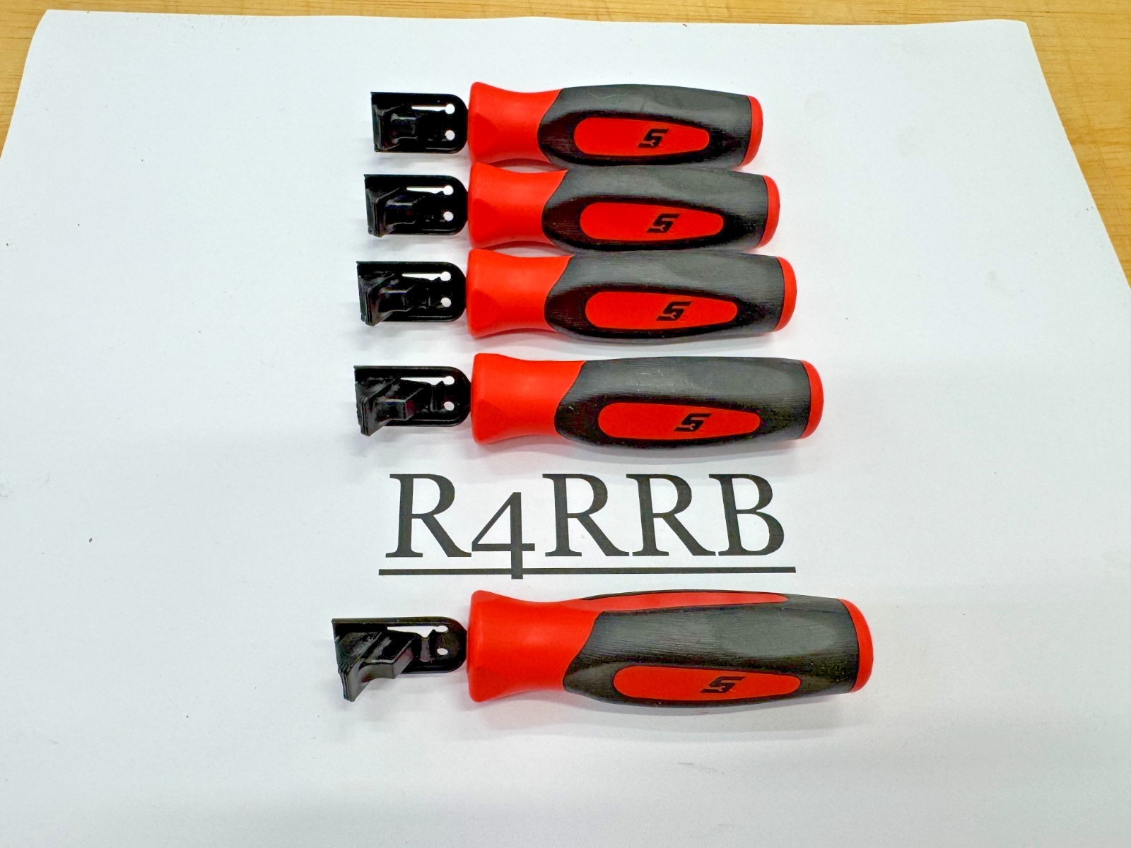 Snap-on Tools USA NEW ORANGE Soft Grip Feeler Gauge Holders LOT SET FB336-1Ox5