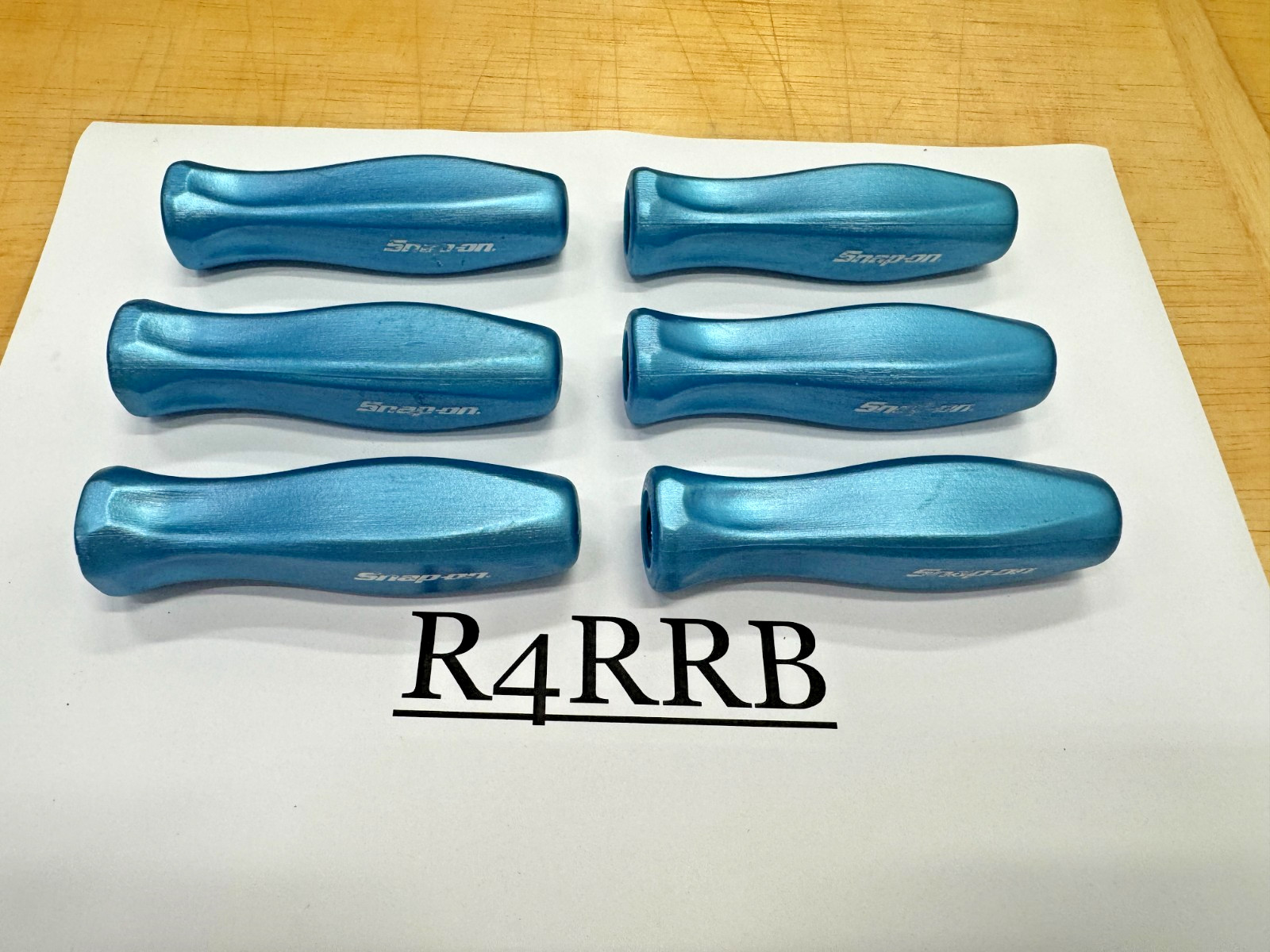 Snap-on Tools PEARL BLUE 3/8″ Drive Replacement Ratchet Hard Grip 6PC Lot Dinged