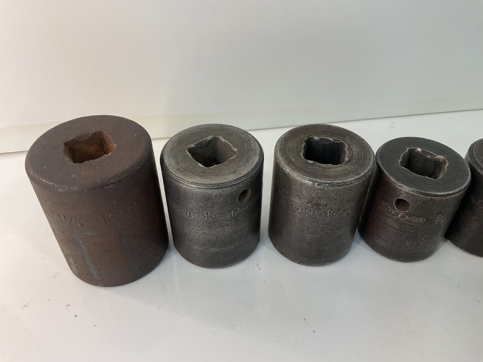 Snap On Tools Vintage 1/2″ Drive Impact Socket Set 6 Point Mixed 11 Pieces