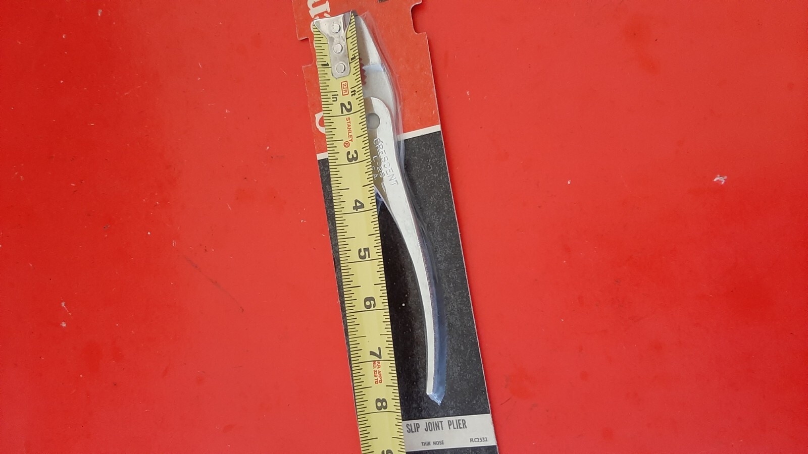 New NOS Vintage Crescent USA Thin Nose Slip Joint Pliers L-28 L28V
