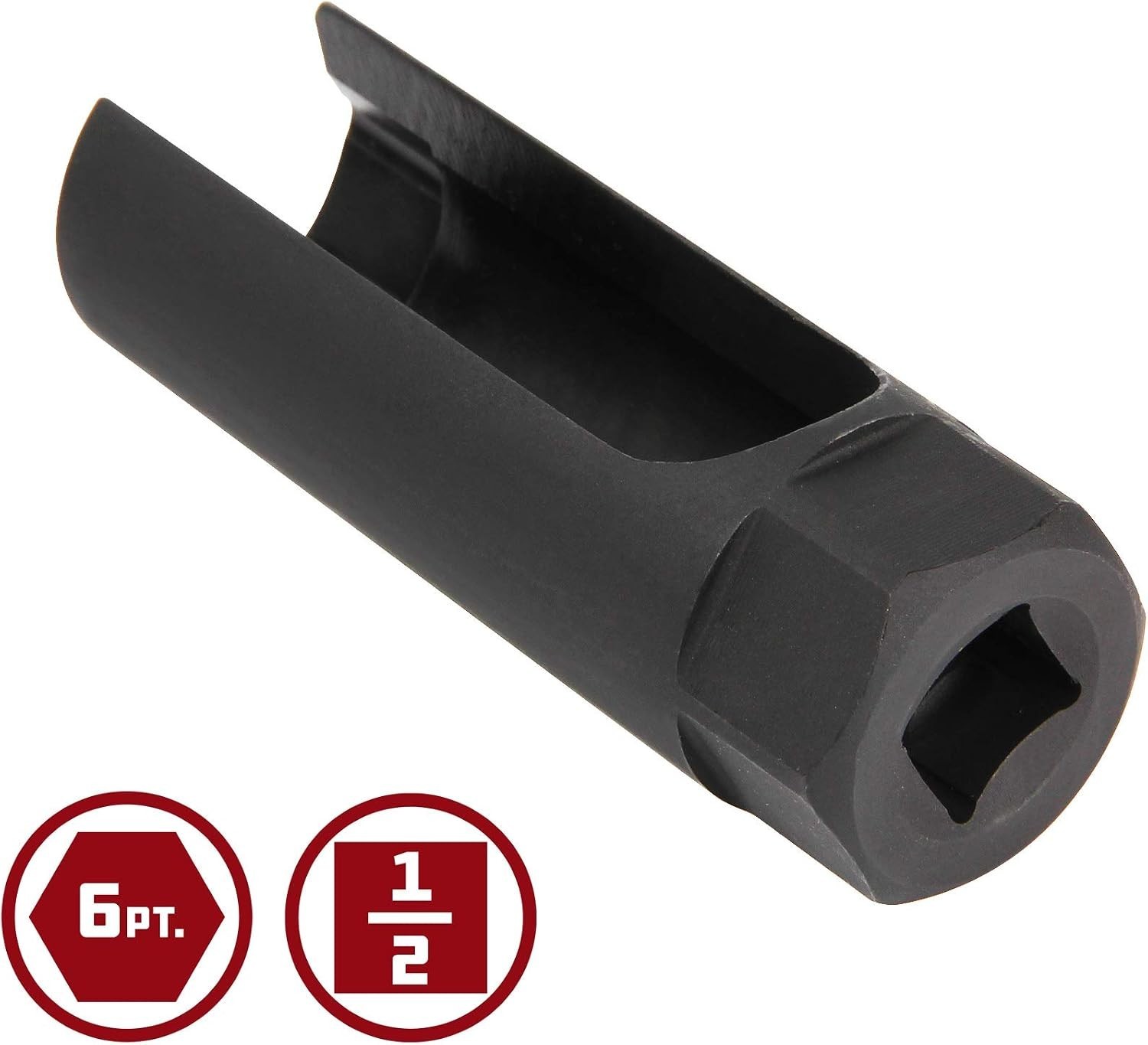 1/2-Inch Drive x 7/8-Inch 22mm Oxygen Sensor Socket, 6 Point O2 Sensor Remove…