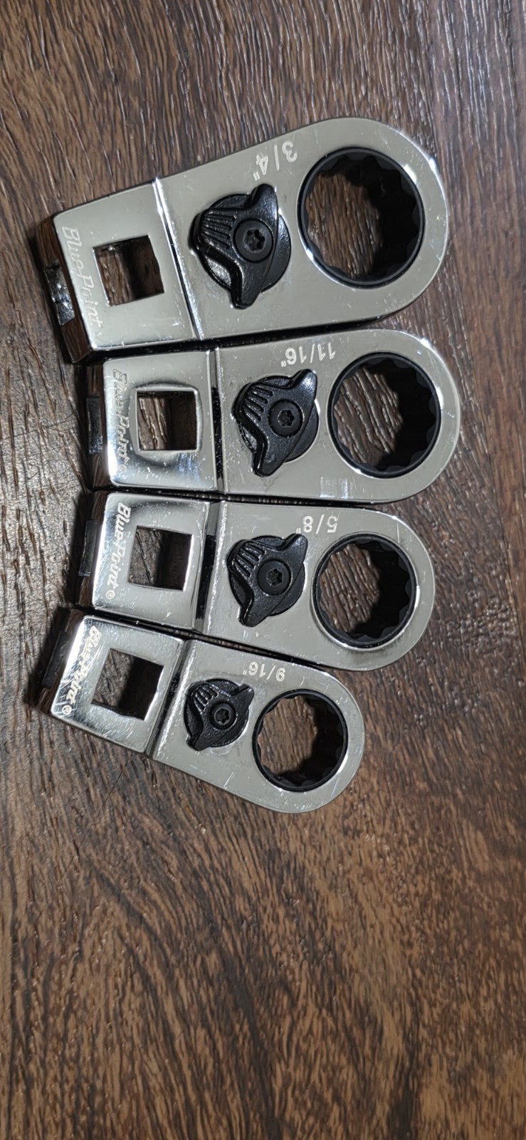 Blue Point 8 PC Ratcheting Crowfoot Set