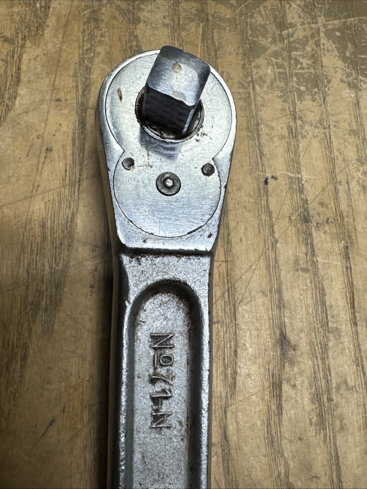 Snap-On Vintage 1/2″ Drive Ratchet Wrench No. 71-N Made in USA 22JS2635-G27