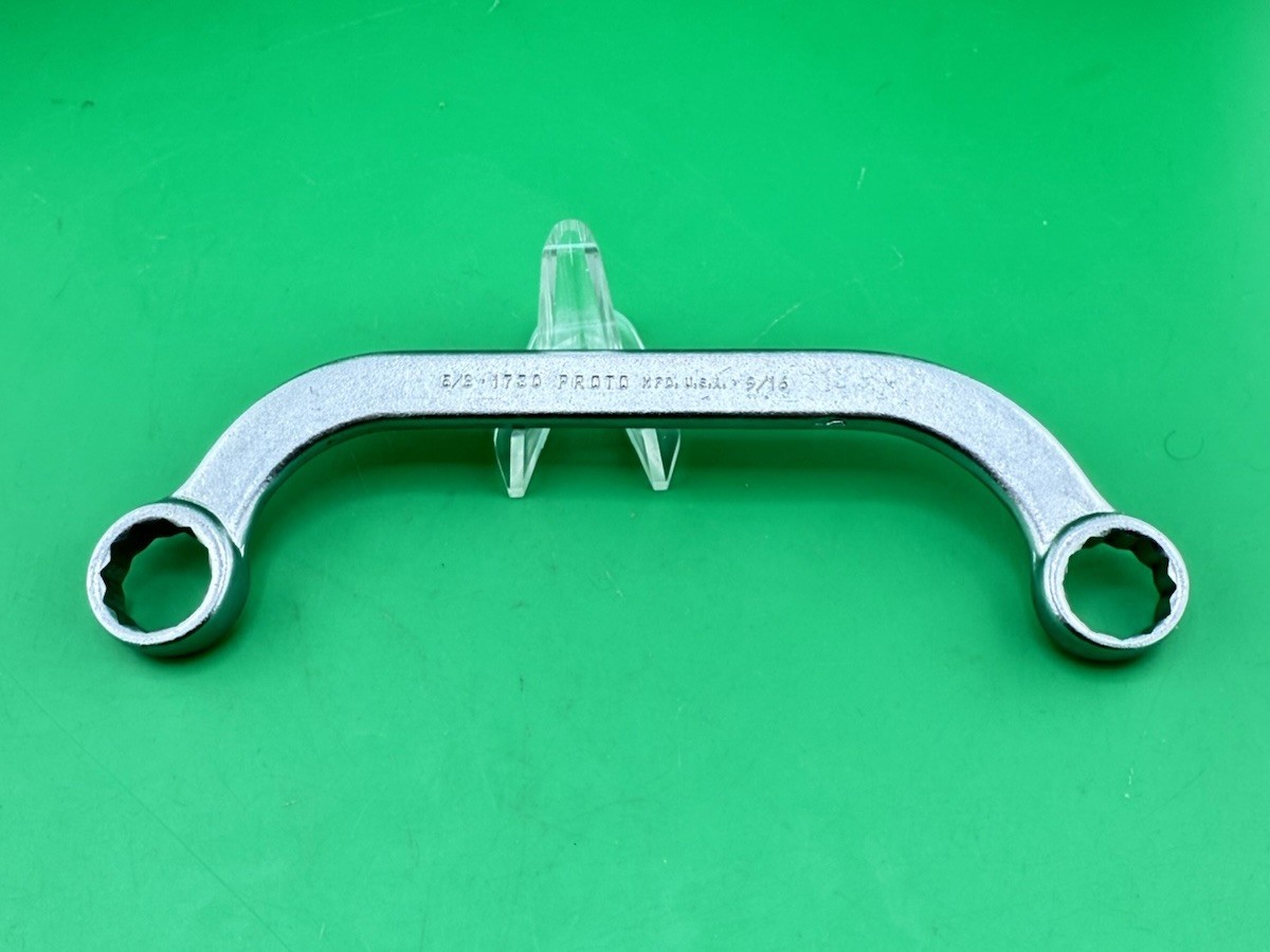 Proto Tools N0. 1730 5/8″ x 9/16″ 12pt Half Moon Box End Obstruction Wrench USA