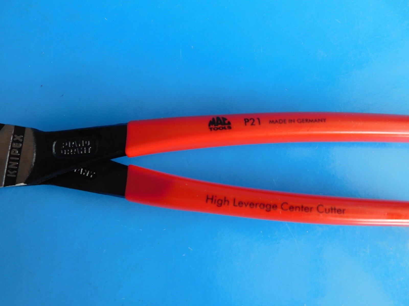 NEW, MAC TOOLS HIGH LEVERAGE CENTER CUT PLIERS «KNIPEX» , PART #P21