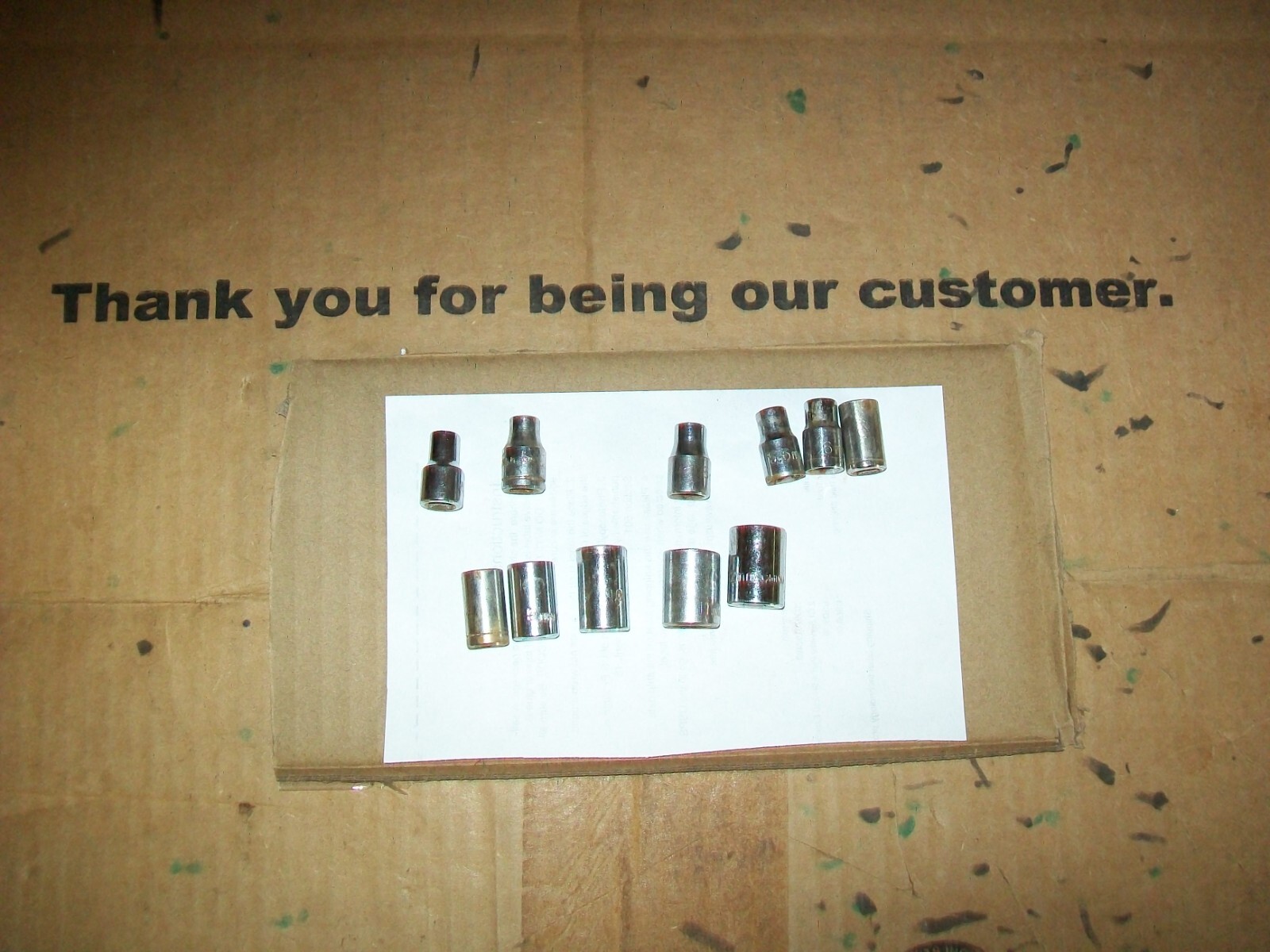 11 Of Unbranded Metric Standard Sockets 1/4 Drive 6 Point