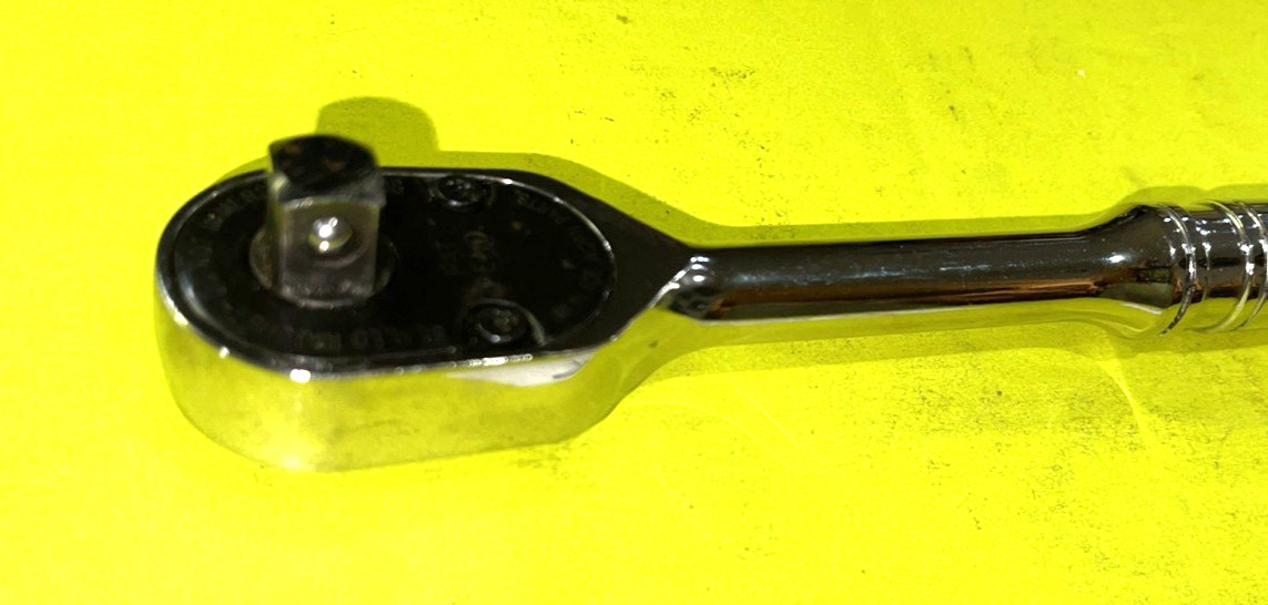 SNAP-ON TOOLS 3/8 DRIVE 7-1/2 INCH CHROME 80TOOTH RATCHET F80 SHIPPED FREE IN US