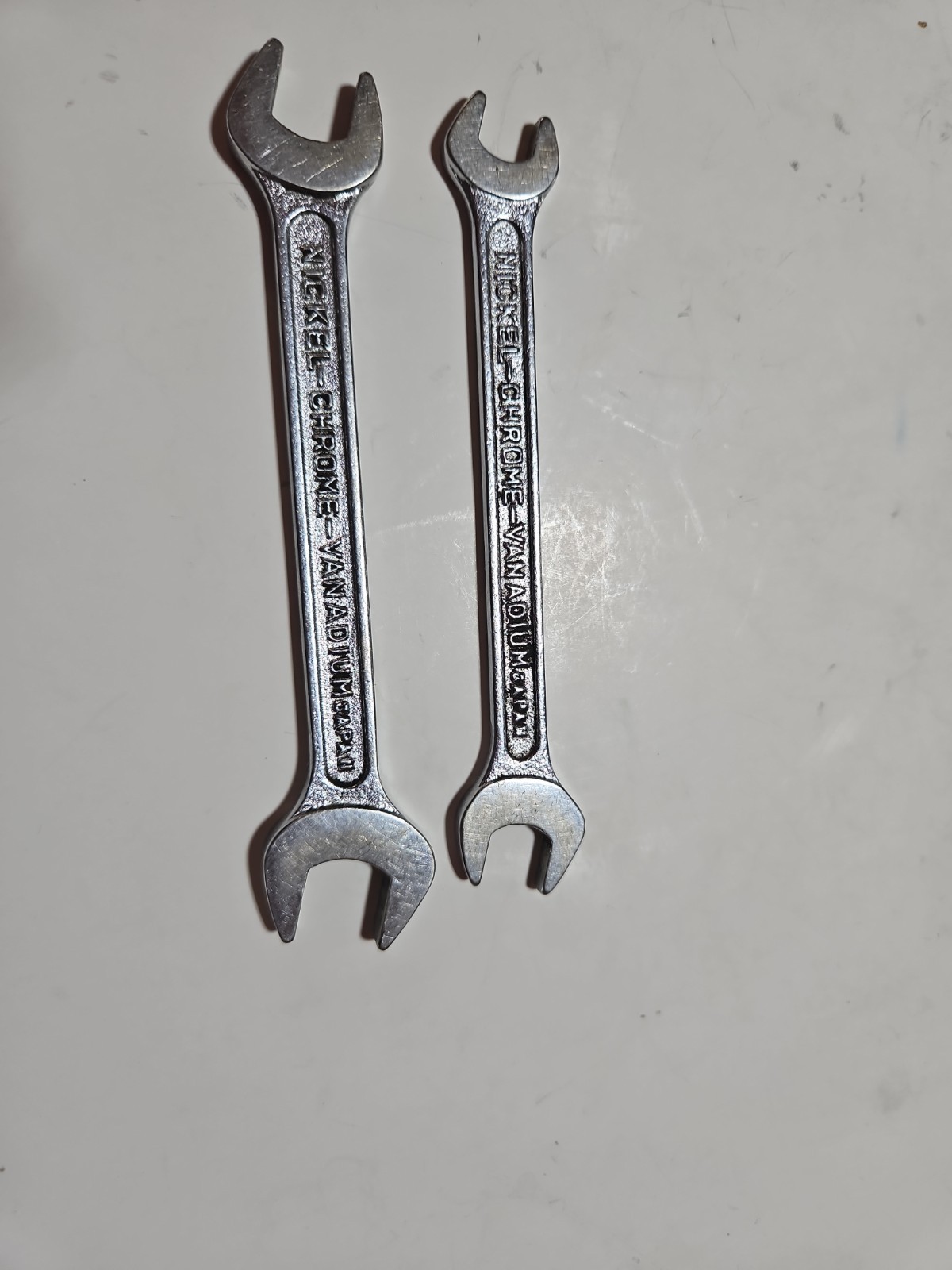 3 Vtg Toyota Motor open end wrenches metric 8-10, 10-12 and 14-17. Japan