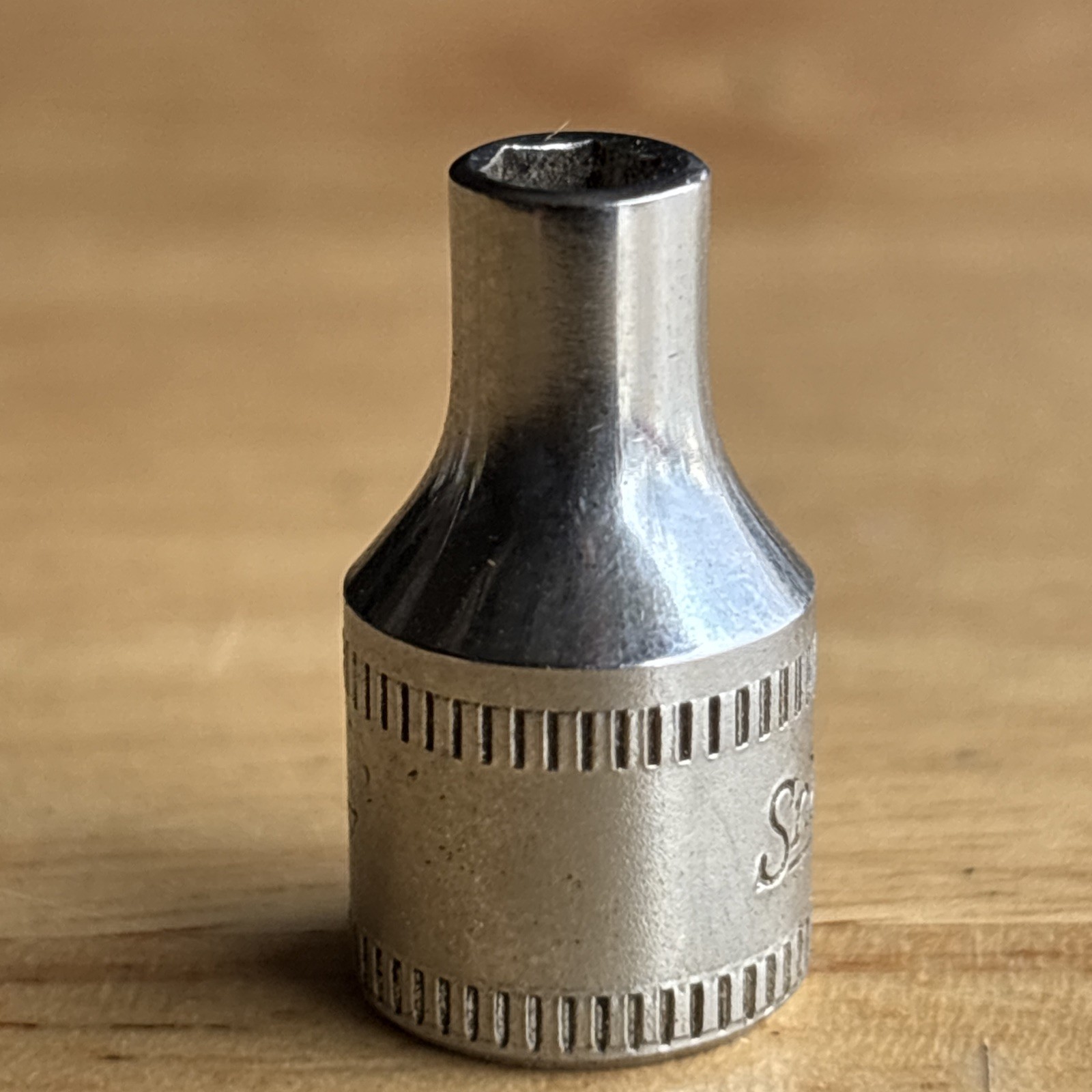 Snap On Tools 4mm Shallow Socket 1/4″ Drive 6 Point TMM4 Vtg USA
